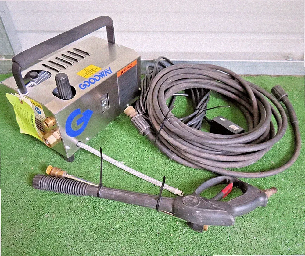 Goodway GPW-1200-60 Portable Electric Hi-Pressure Washer with 50' Hose 1200 PSI