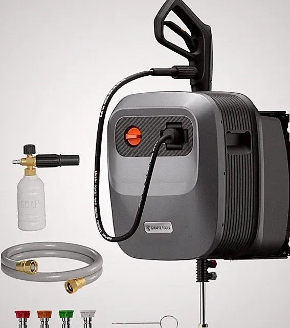Grandfalls Retractable Pressure Washer G20B, 2500 PSI 2.2 GPM, Wall Mounted Powe