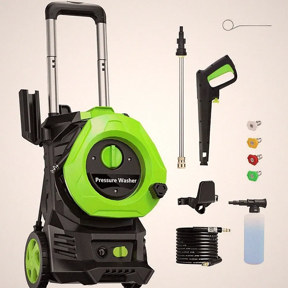 Green 3800PSI Pressure Electric High Pressure Washer 1800W Motor Jet Sprayer NEW