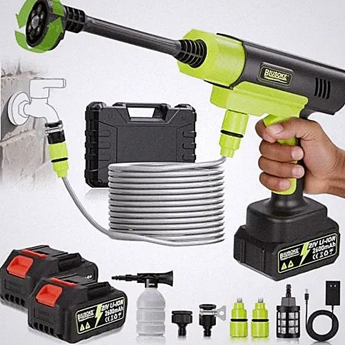 GREEN - BLUSOKE CORDLESS PRESSURE WASHER PORTABLE BATTERY POWERED PRESSURE