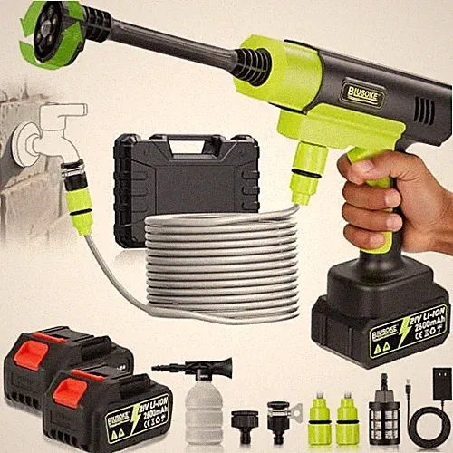 GREEN - BLUSOKE CORDLESS PRESSURE WASHER PORTABLE BATTERY POWERED PRESSURE