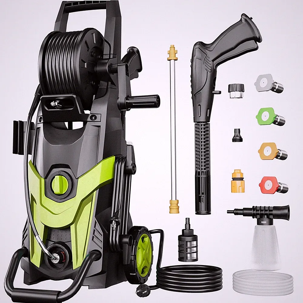 GREEN - FOTING 2025 ELECTRIC PRESSURE WASHER, 4500 PSI 3.2 GPM POWER WASHER