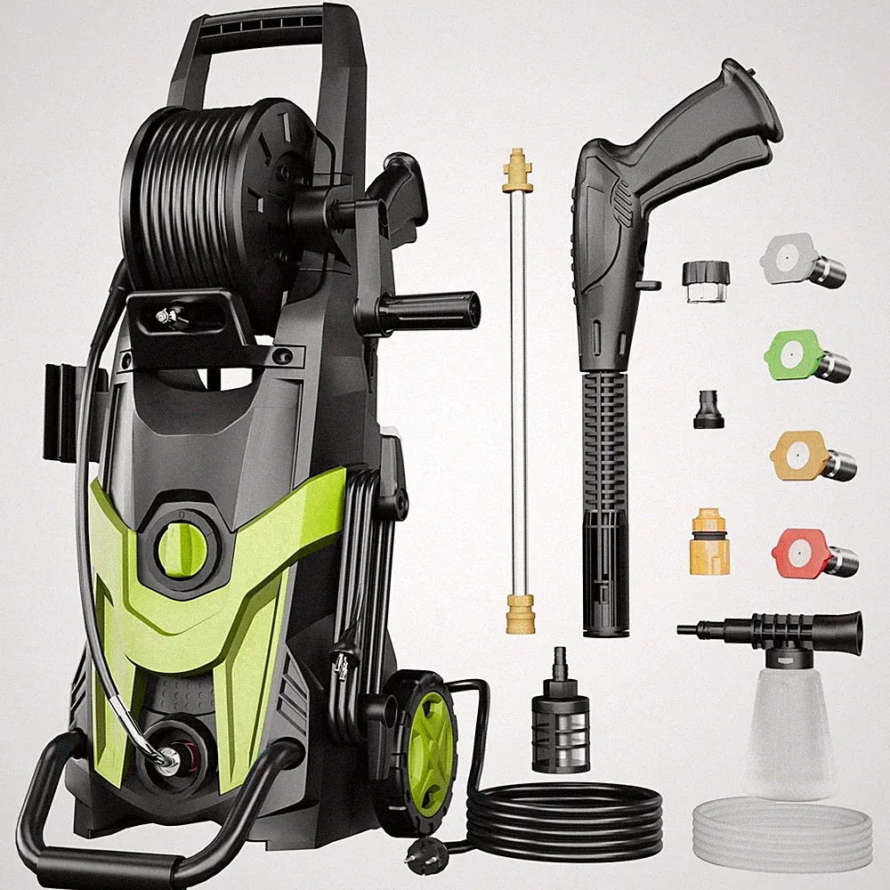 GREEN - FOTING 2025 ELECTRIC PRESSURE WASHER, 4500 PSI 3.2 GPM POWER WASHER