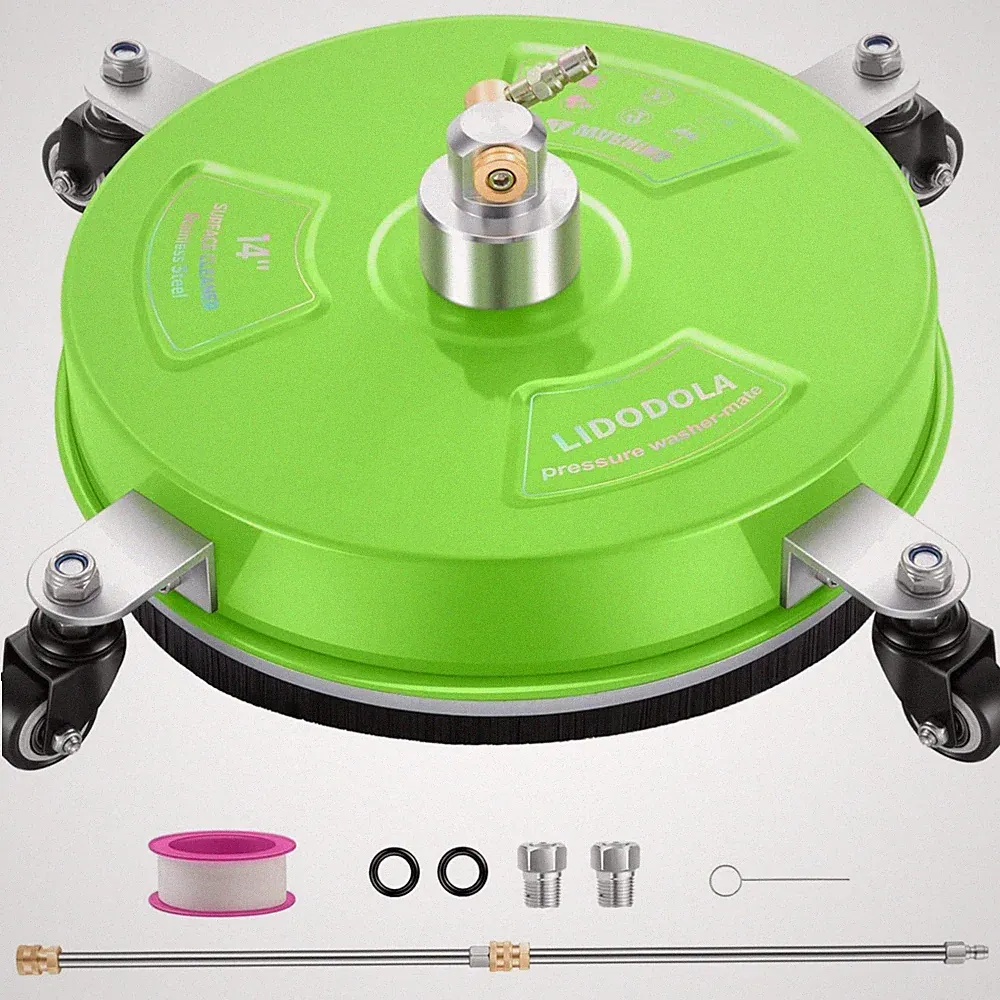Green Stainless Steel Pressure Washer Attachment