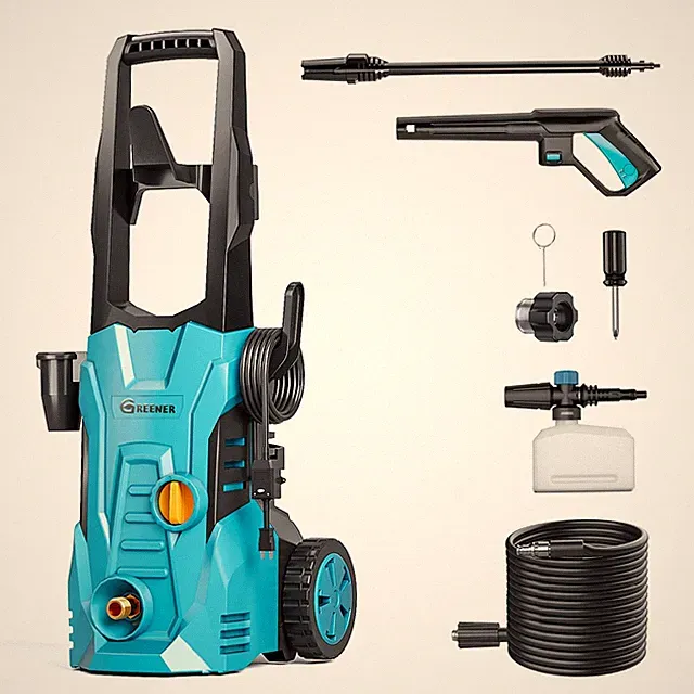 GREENER ELECTRIC PRESSURE WASHER 3800 PSI, 50FT HOSE, SOAP - Scratch & Dent