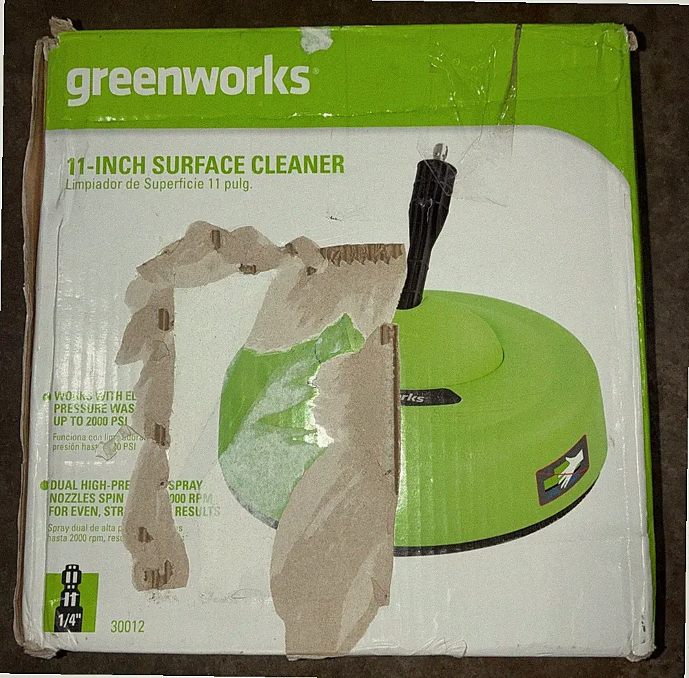 Greenworks 11 inch Surface Cleaner Universal Pressure Washer Attachment 30012