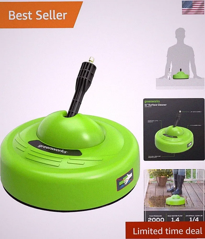 Greenworks-11 inch Surface Cleaner Universal Pressure Washer Attachment-30012