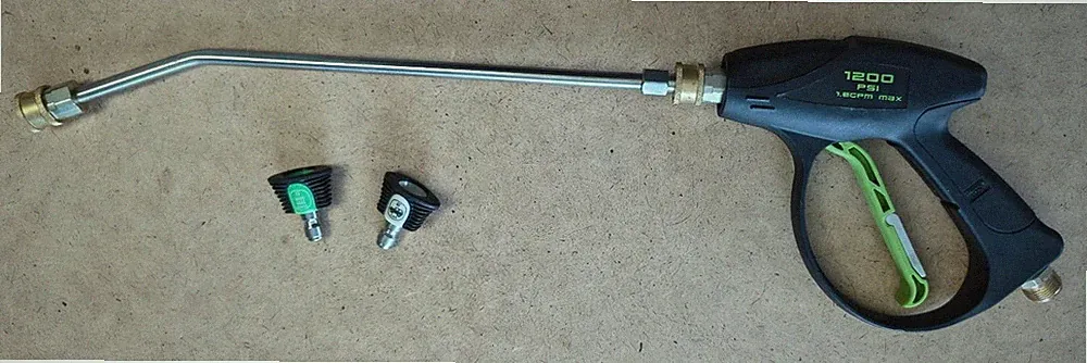 Greenworks 1200 PSI Pressure Washer Wand w/ 2 Tips Model GPW1200K