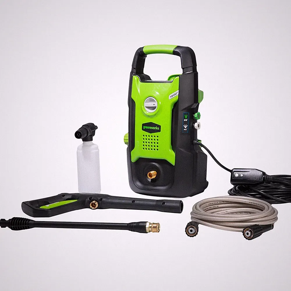 Greenworks 1500 PSI 1.2 GPM Cold Water Electric Pressure Washer w/2 Nozzles