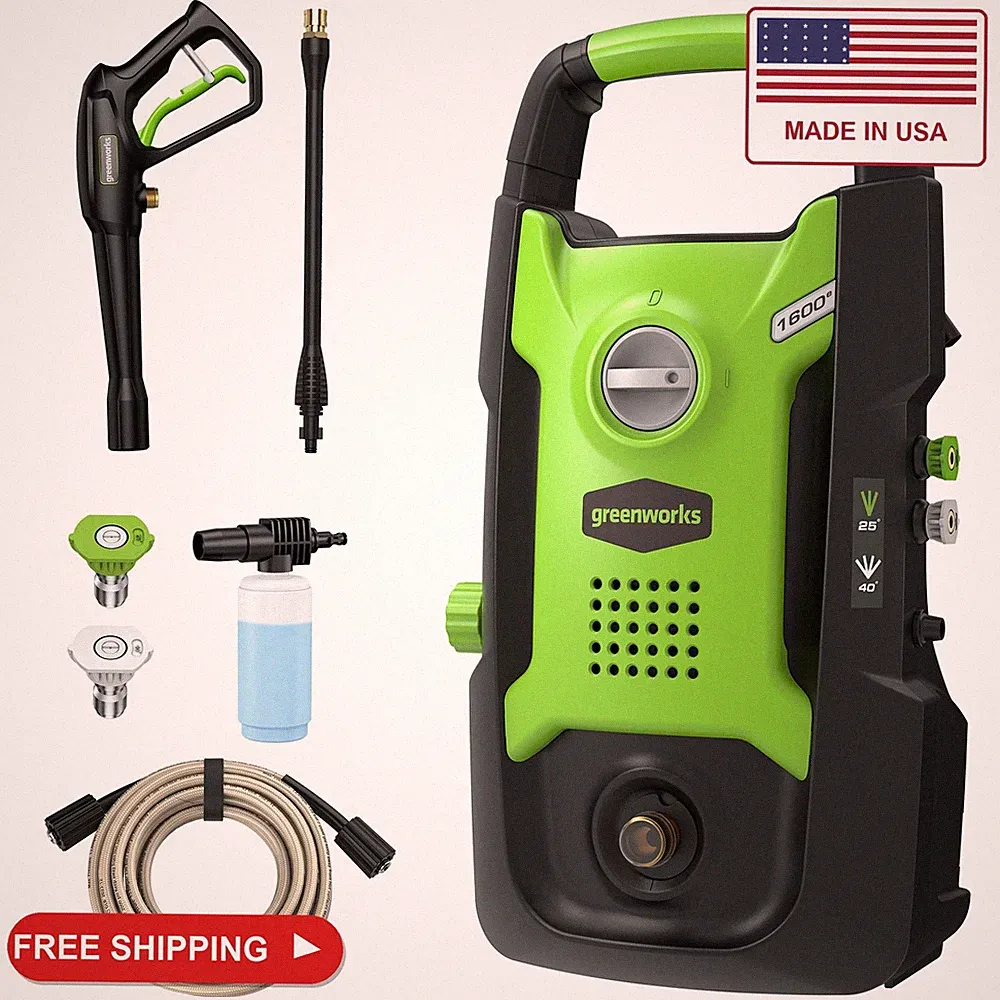 Greenworks 1600 PSI (1.2 GPM) Electric Pressure Washer