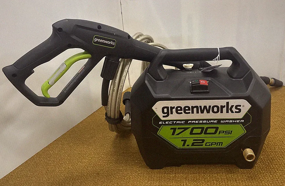Greenworks 1700PSI Powerall Corded Electric Pressure Washer With Wand