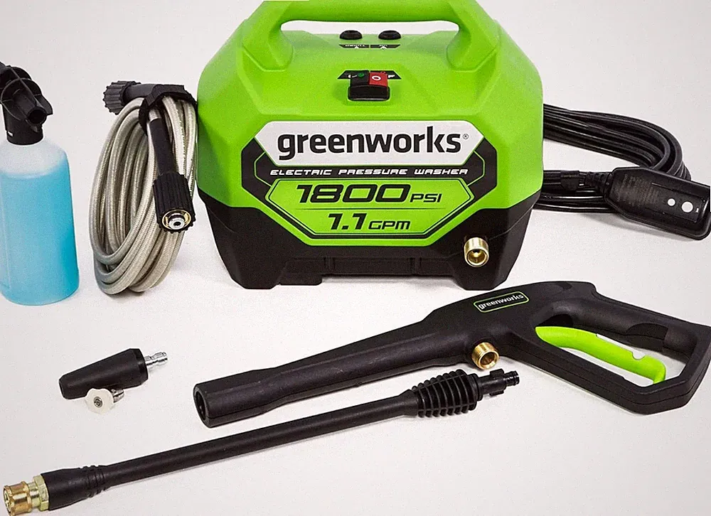 Greenworks 1800 PSI (1.1 GPM) Electric Pressure Washer PWMA Certified