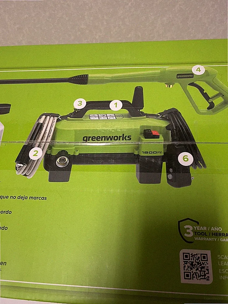 Greenworks 1800 PSI (1.2 GPM) Electric Pressure Washer PWMA Certified NIB NEW