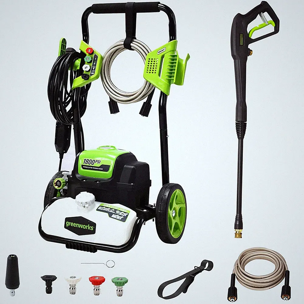 Greenworks 1800 PSI 1.2 GPM Pressure Washer (Open Frame) PWMA 1800PSI