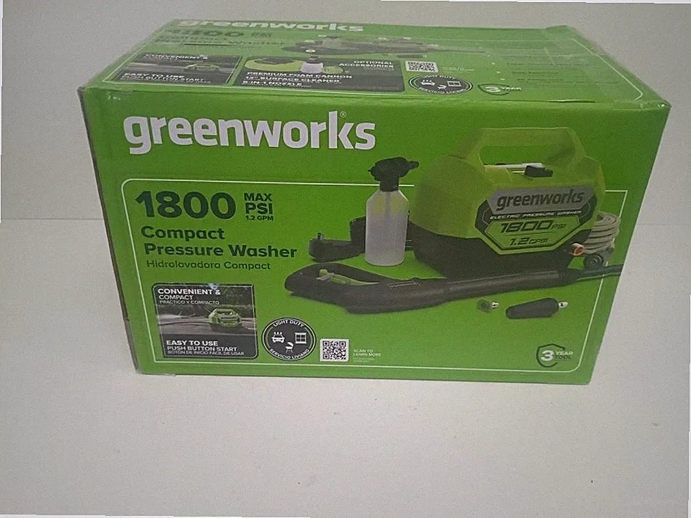 GREENWORKS 1800 PSI PRESSURE WASHER (P04023772)