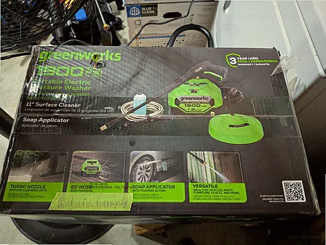 Greenworks 1900 PSI Corded Electric Pressure Washer w/ Surface Cleaner