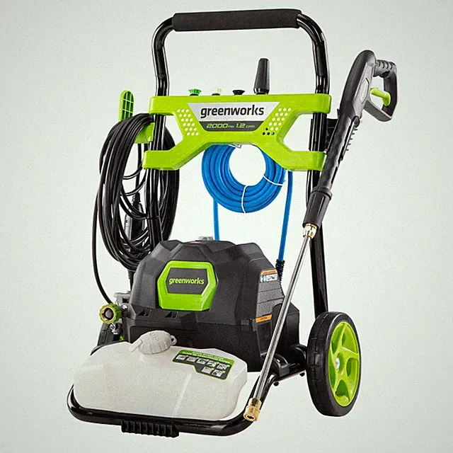 Greenworks 2000 PSI (1.2 GPM) Electric Pressure Washer (25°, 40°, Soap