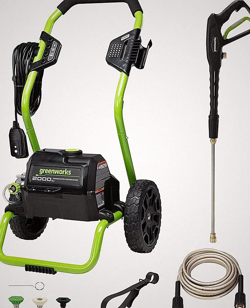Greenworks 2000 PSI 13A Electric Pressure Washer 1.1 GPM GPW2000-1RG