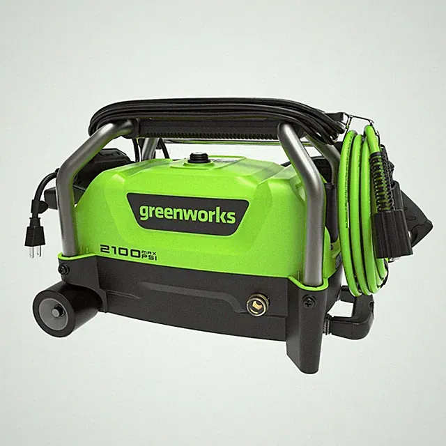Greenworks 2100PSI 1.2GPM Portable Electric Pressure Washer 25Ft Hose 35Ft Cord