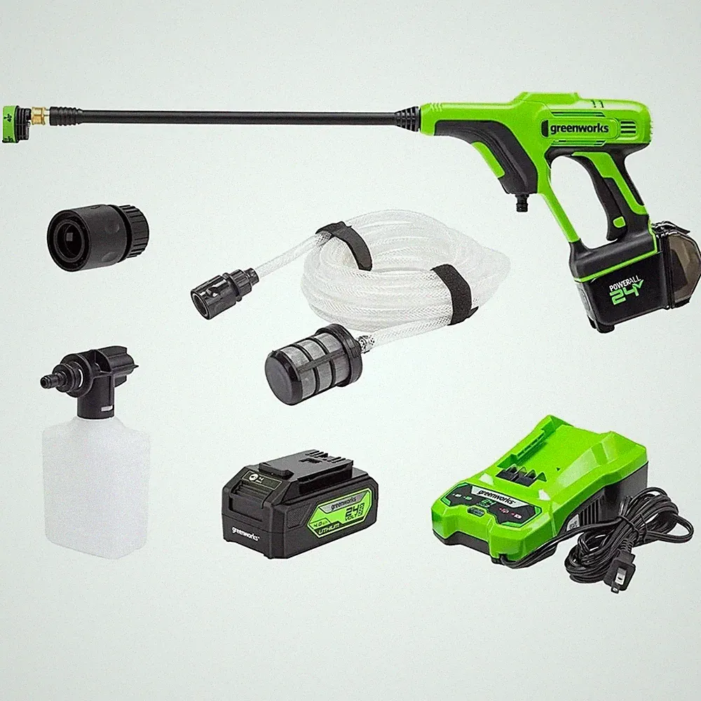 Greenworks 24V 600 PSI Battery Pressure Washer, w/ 4Ah USB Battery and Charger
