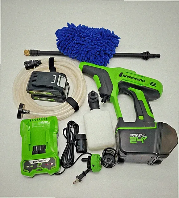 Greenworks 24V 600 PSI Pressure Washer Cordless Power Cleaner w/ (2) Batteries
