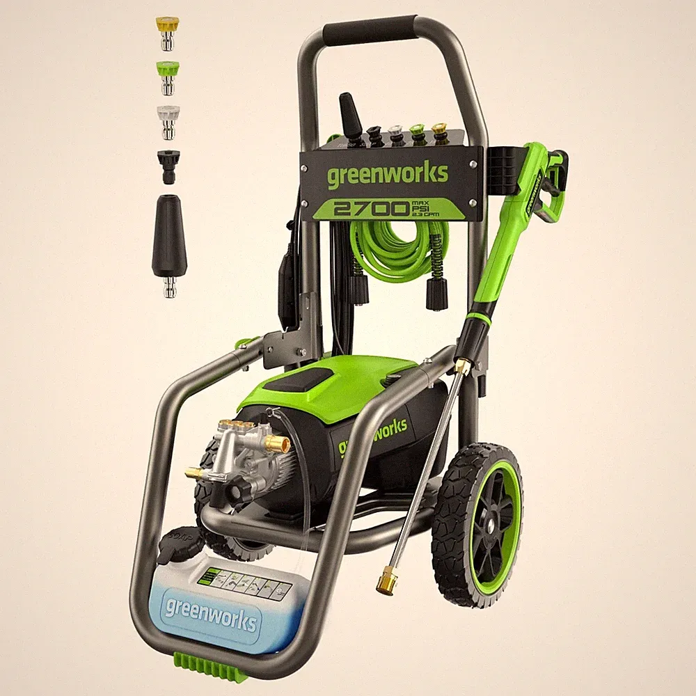 Greenworks 2700 PSI 1.2 GPM Cold Water Electric Pressure Washer