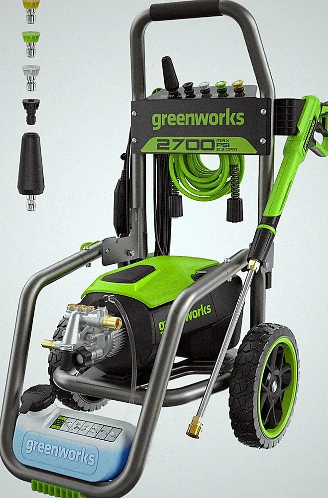 Greenworks 2700 PSI (2.3 GPM Max) Brushless Electric Pressure Washer
