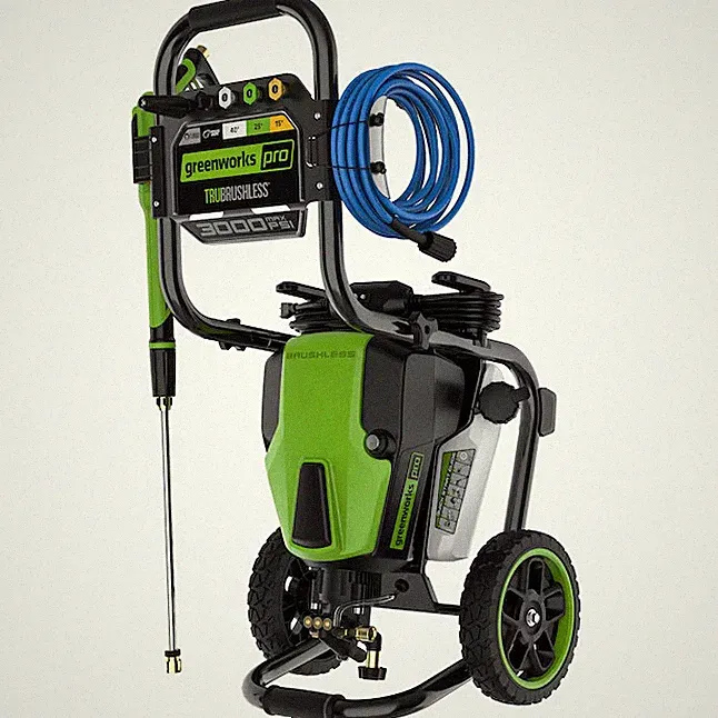 Greenworks 3000-PSI 2.0-GPM Cold Water Electric Pressure Washer with 5 Spray Tip