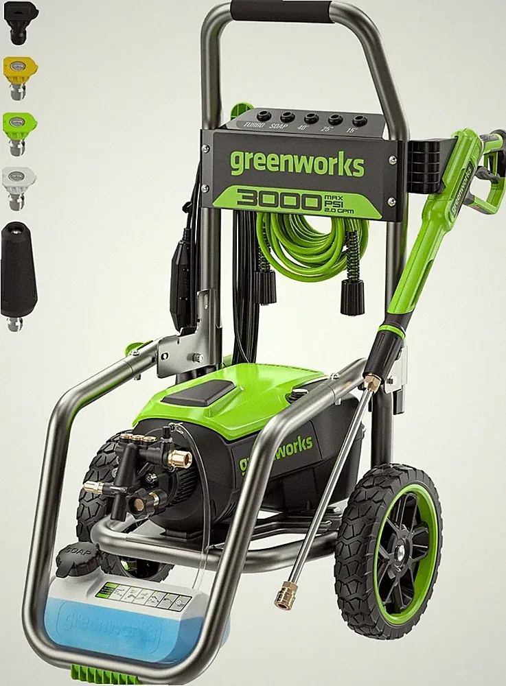 Greenworks 3000 PSI 2.0 GPM Electric Pressure Washer Brushless GPW3002A