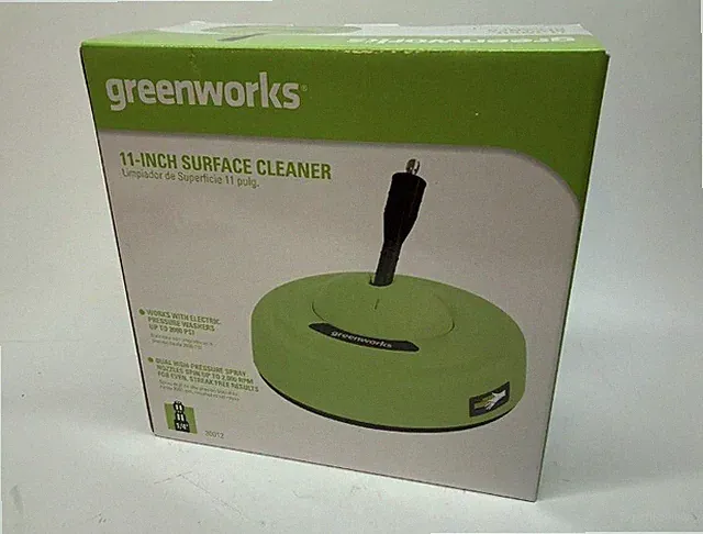 Greenworks 30012 11” Pressure Washer Surface Cleaner - Green