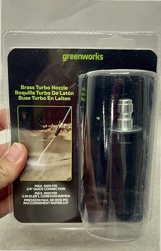 Greenworks 3100 PSI Brass Turbo Pressure Washer Nozzle (SH4)