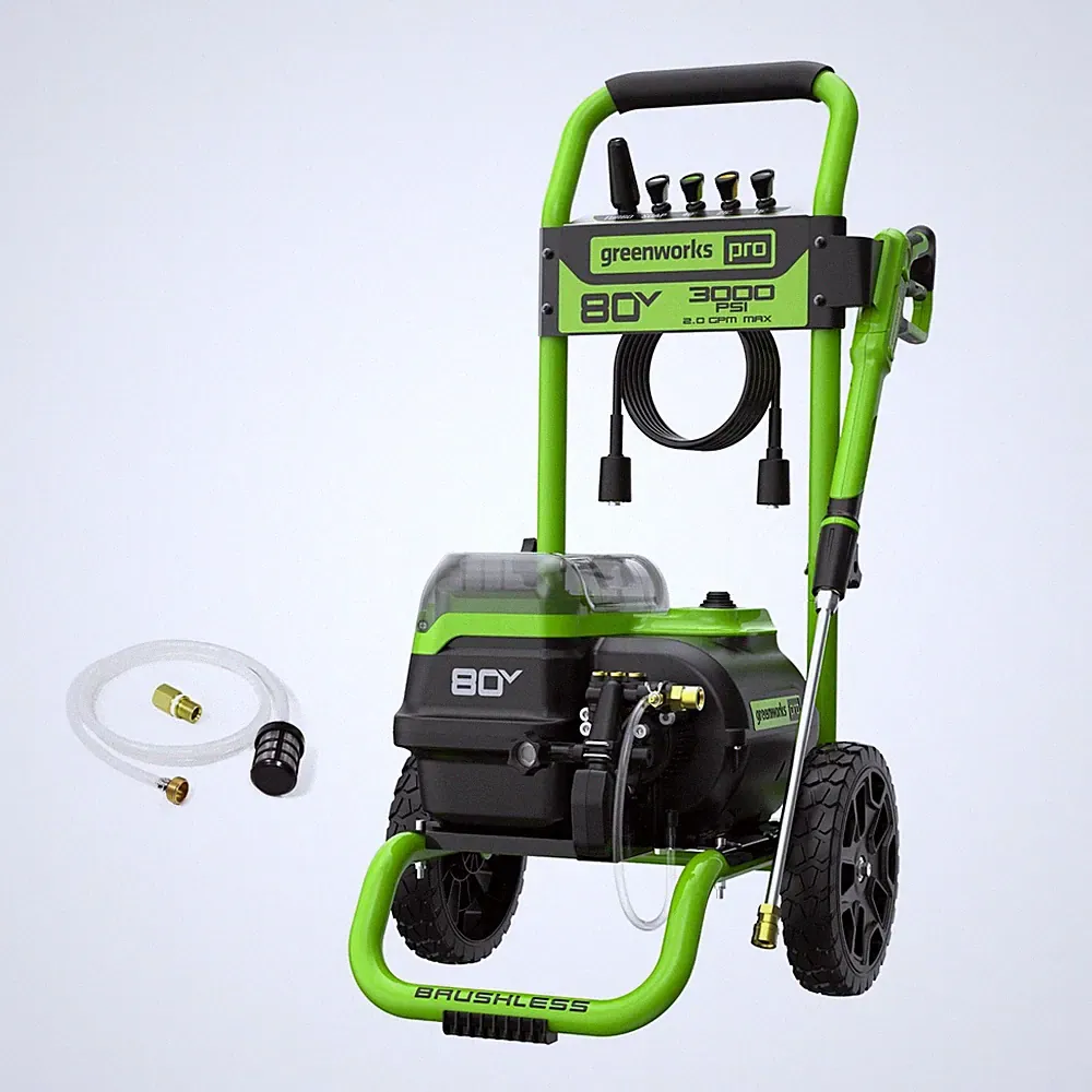 Greenworks 80V 3000 PSI DualPort Pressure Washer 2.0 GPM, ToolOnly, Powerful...