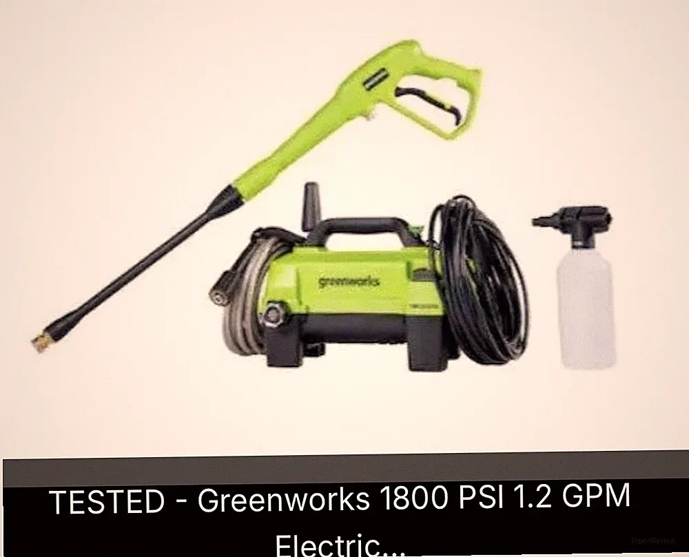 Greenworks Compact 1800 PSI 1.2 GPM Corded Cold Water Pressure Washer Kit