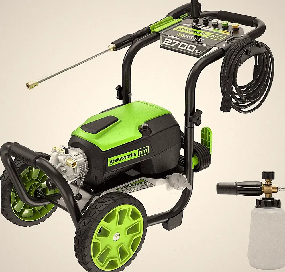Greenworks GPW2700FCA 2700 PSI 2.3 GPM Pressure Washer, Corded
