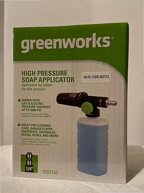 Greenworks High Pressure Soap Applicator 1/4" quick connect