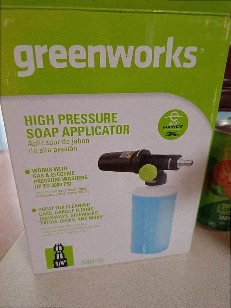 Greenworks High Pressure Soap Applicator Foam Cannon Car Washing Detailing