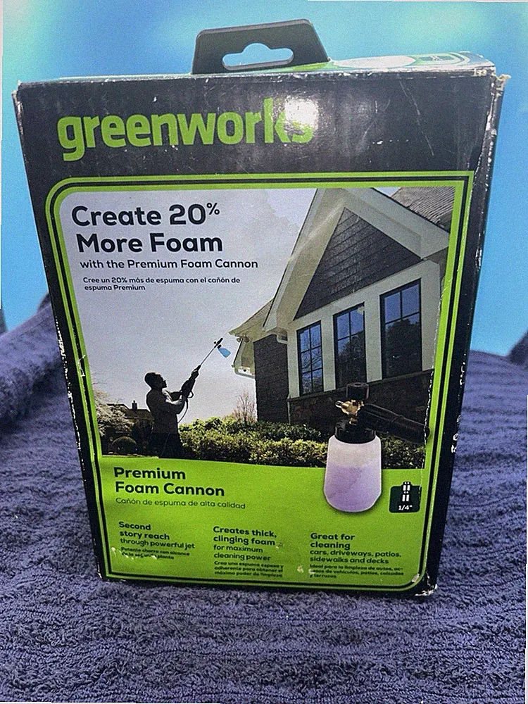 Greenworks Premium Pressure Washer Foam Cannon Spray Wand