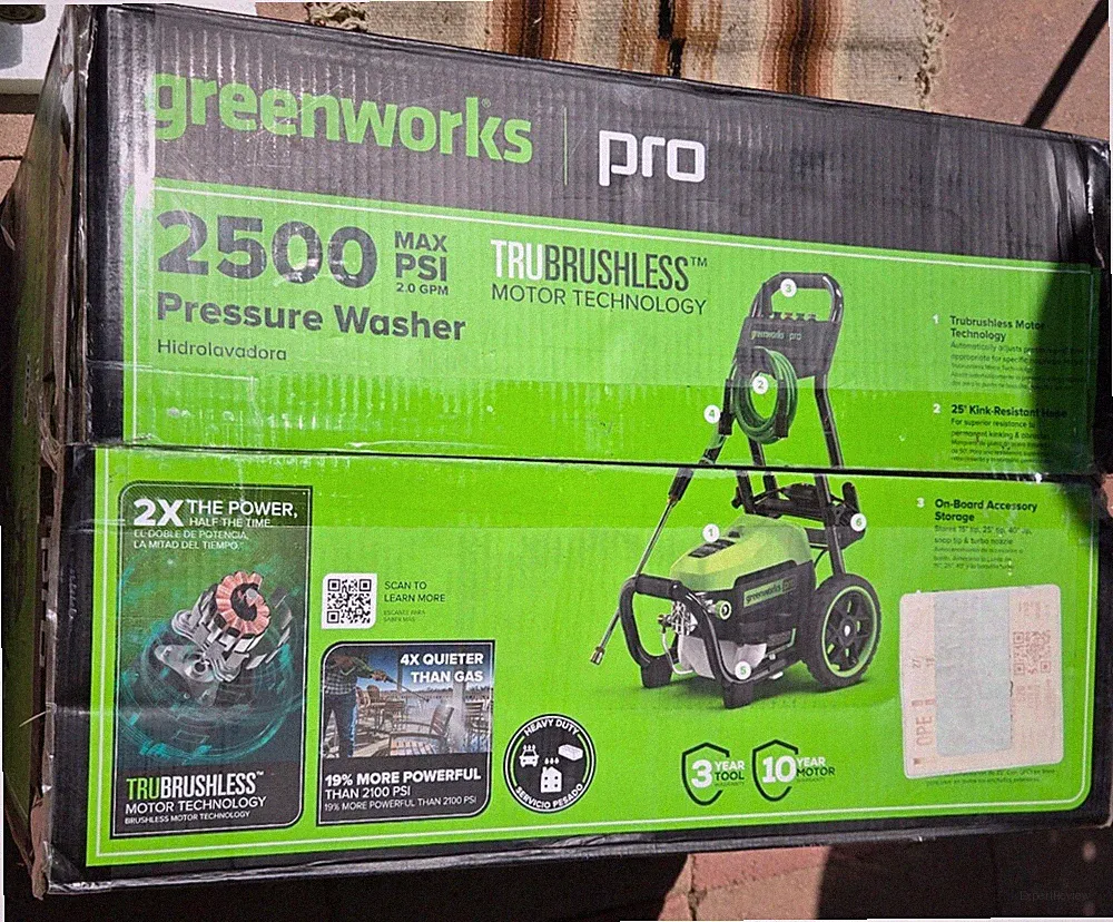 Greenworks Pro 2500 PSI 2.0 GPM TruBrushless Electric Pressure Washer GPW2500
