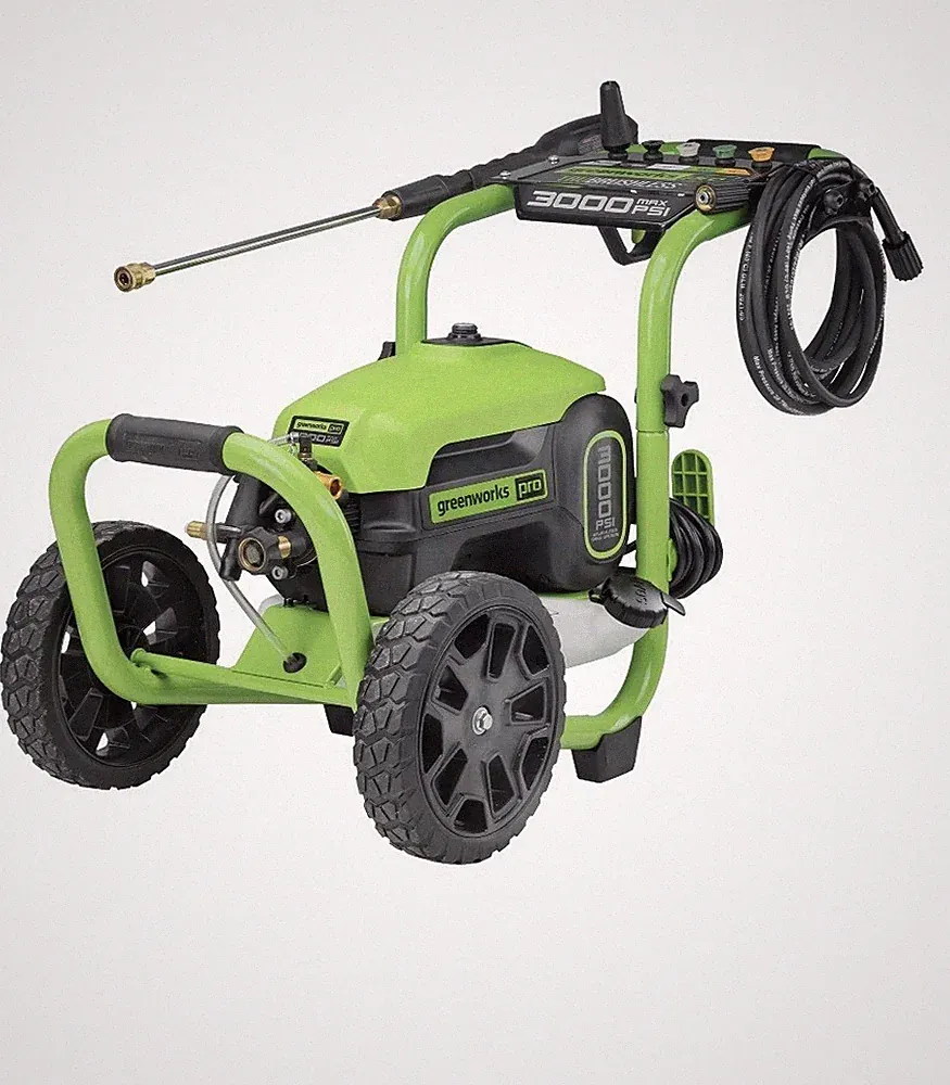 Greenworks Pro 3000 PSI Corded Electric Pressure Washer, Detergent Tank