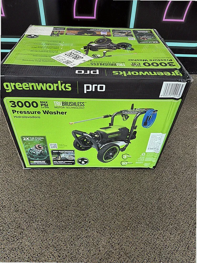 Greenworks Pro 3000 Psi Electric Pressure Washer GPW3000