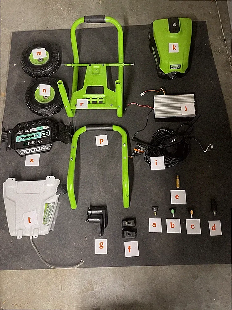 Greenworks Pro 3000 PSI Electric Pressure Washer Replacement Parts