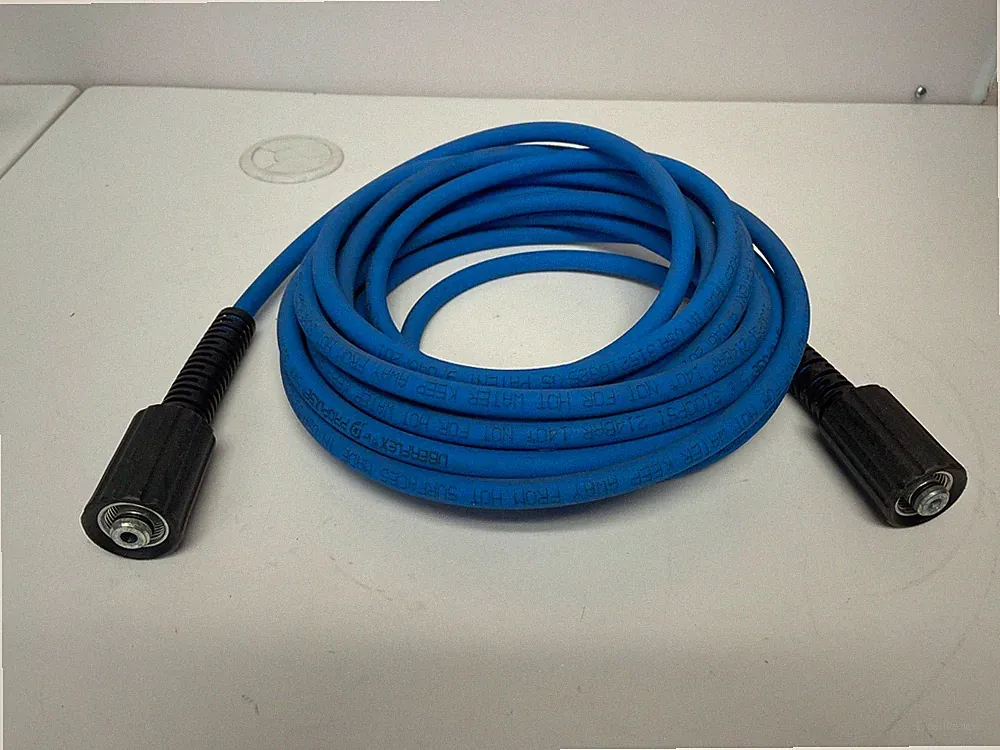 Greenworks Pro GPW3000 25' UberFlex Pressure Washer Hose 3100 PSI 1/4" Blue