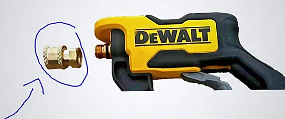 Gun DeWALT DWPW2100 / DWPW3000 Electric Pressure Washer Nozzle 1/4 Quick Coupler