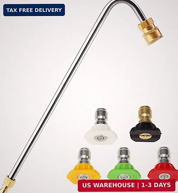 Gutter Cleaner Attachment for Power Washer, 120 Degree | 13 Inch Ex