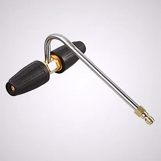 Gutter Cleaner Attachment for Pressure Washer, 2 Rotating Turbo Nozzle, 1/4