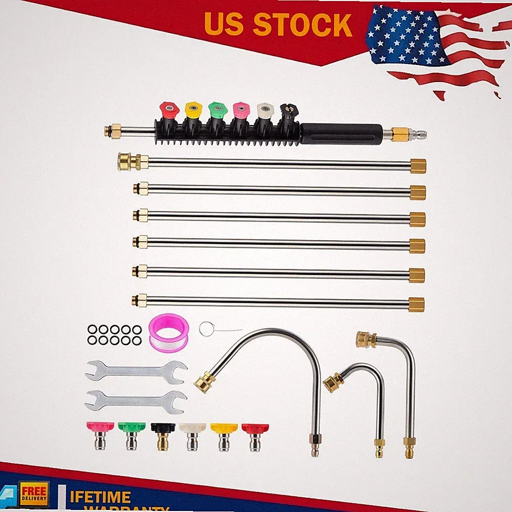 Gutter Cleaning Tool Extension Wand Lance Rod High Pressure Washer Roof Cleaner