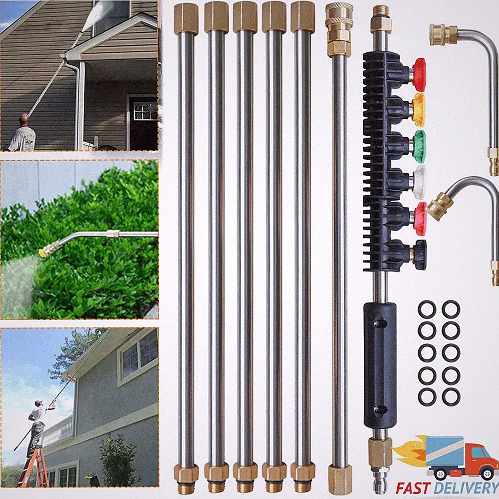 Gutter Cleaning Tool Extension Wand Lance Rod High Pressure Washer Roof Cleaner