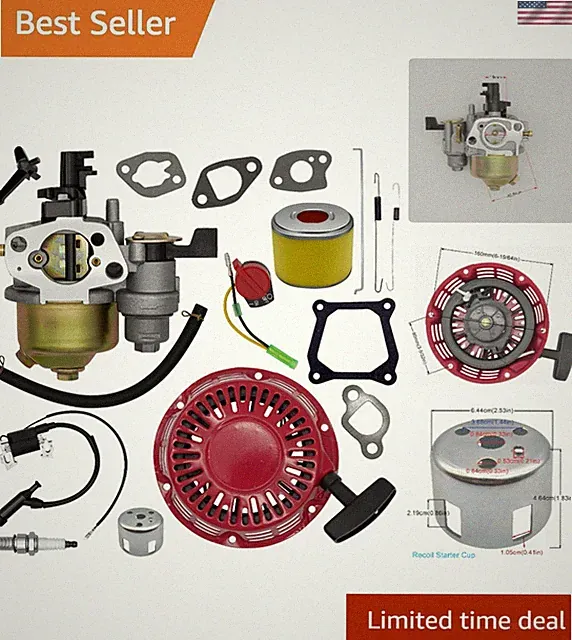 GX200 212cc Tune Up Parts Carburetor Kit