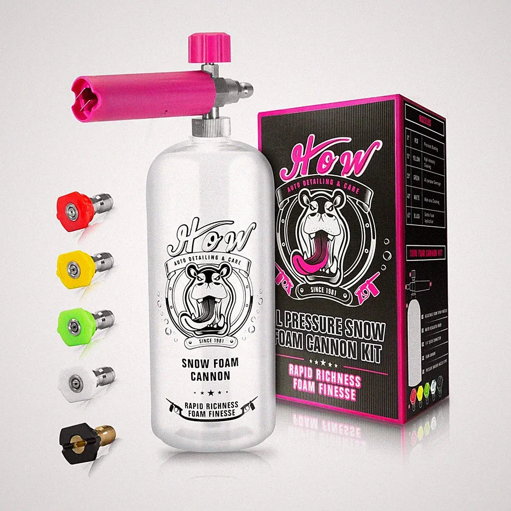 H.O.W Detailing 1L Snow Foam Cannon, Car Foam Sprayer for Pressure Washer wit...
