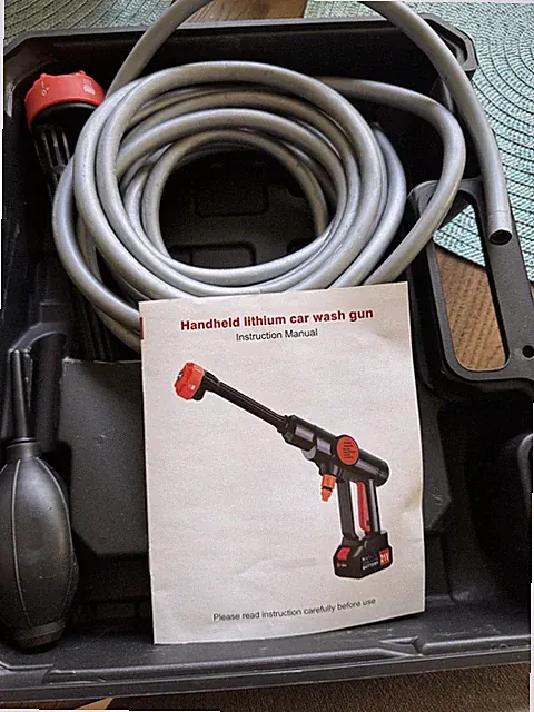 Hand Held Portable Pressure Washer With Attachments, Battery Operated